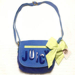 New Juicy Couture Logo Canvas Crossbody Bag